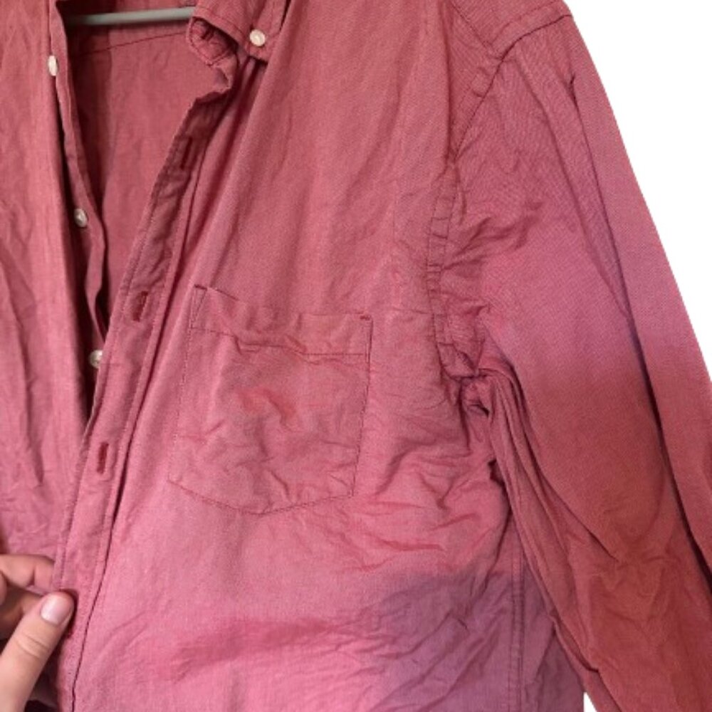 Express Light Red Button Down - image 5